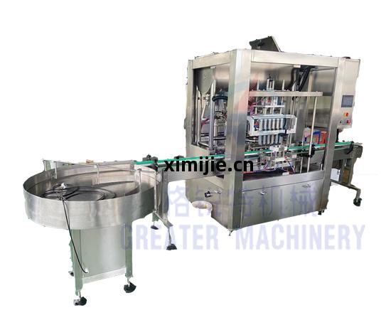 全(quan)自動四頭(tou)伺服活(huo)塞(sai)灌裝(zhuang)機(ji)