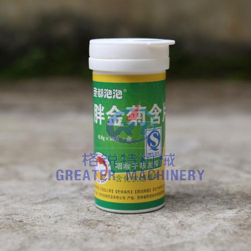 潤喉片貼(tie)標機